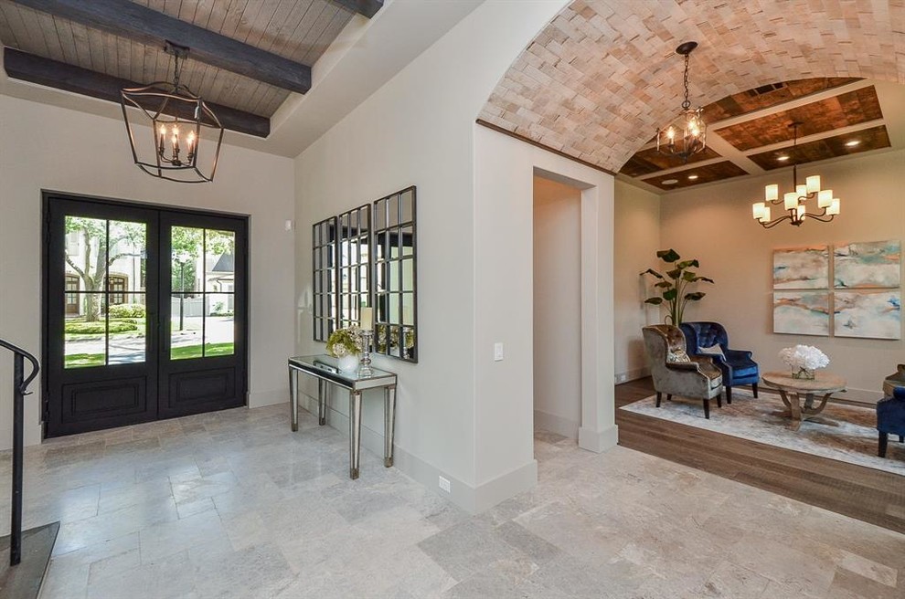 European Inspired Transitional Home - Transitional - Entry - Houston ...