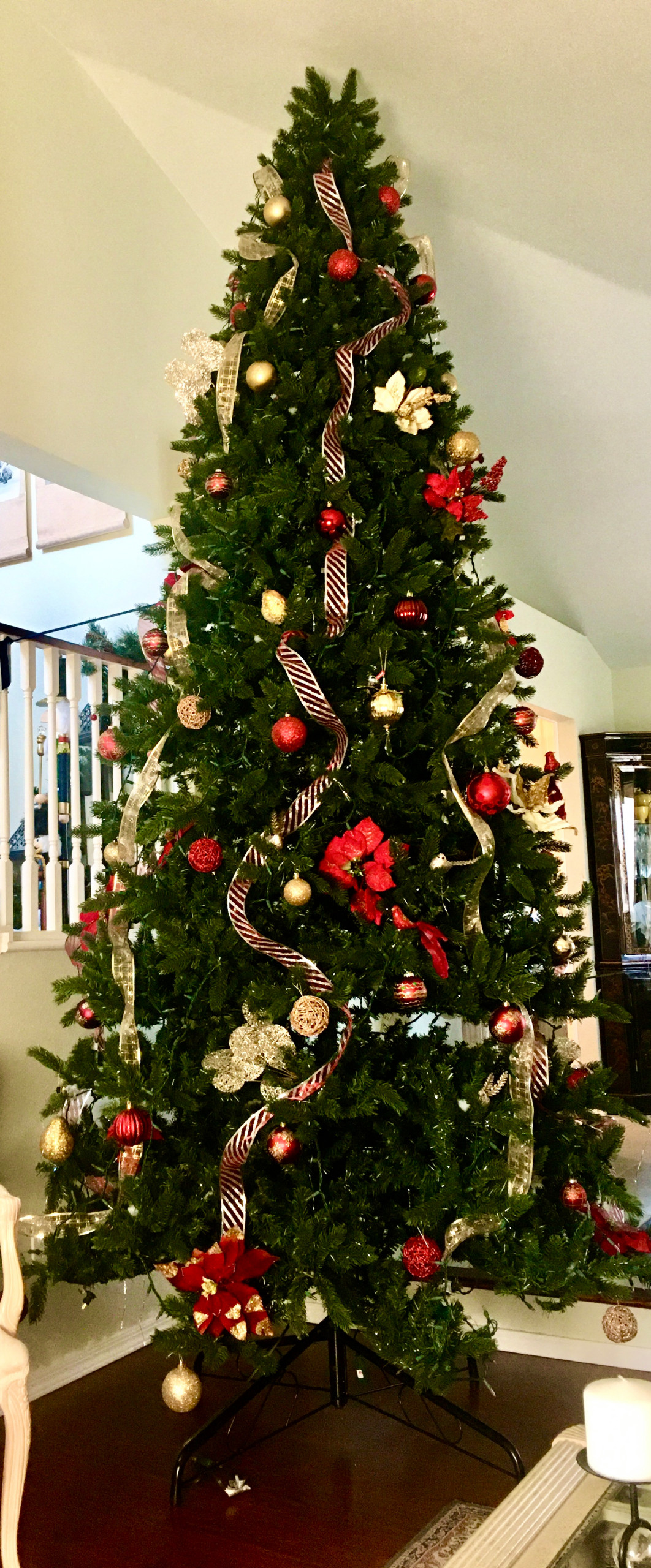 Transitional Christmas tree decorating