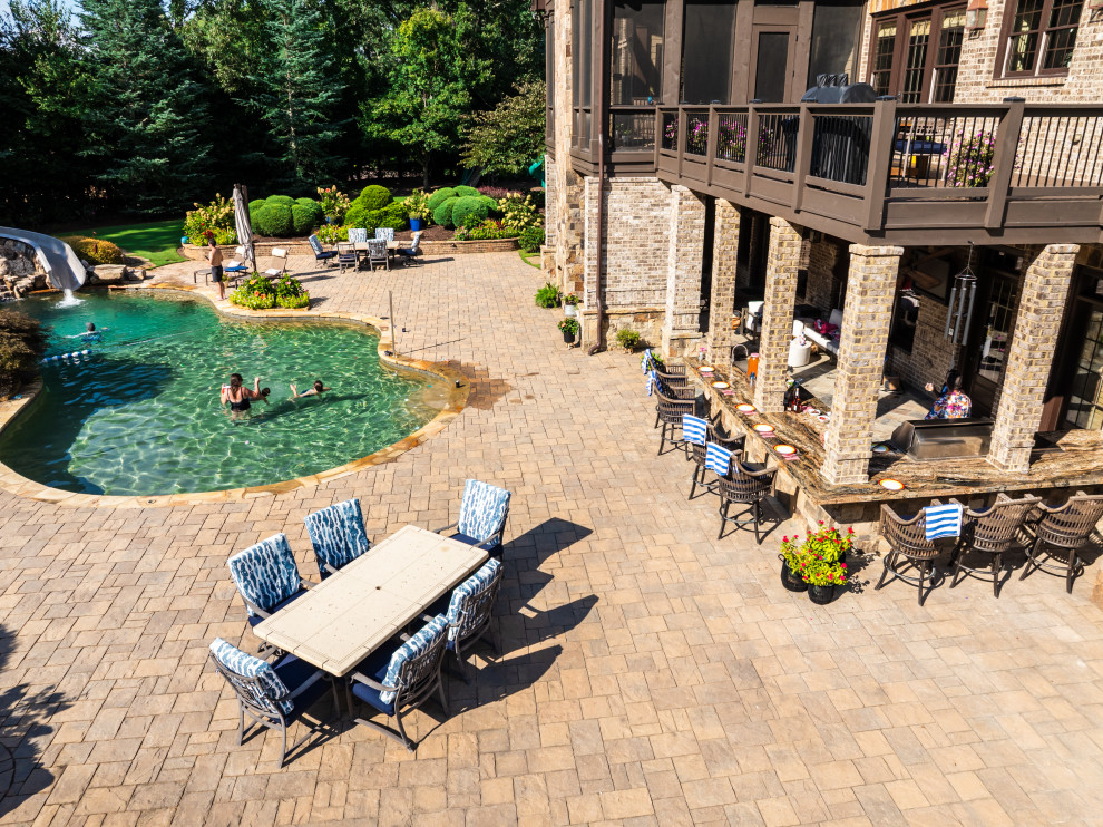 This is an example of a contemporary patio in Atlanta.