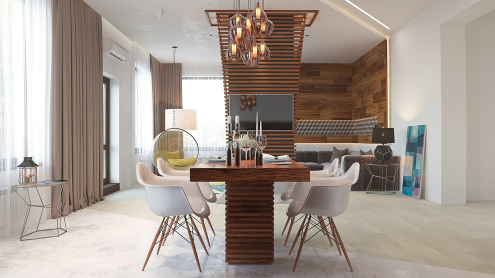 Геометрия пространства в современном доме 437 кв.м