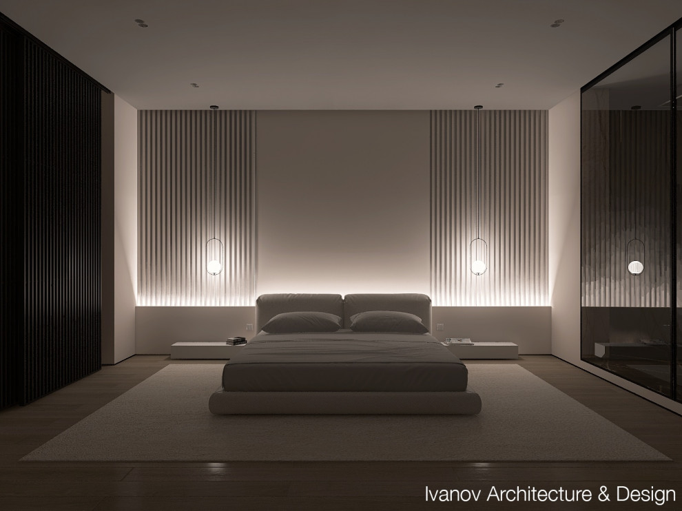 Спальня вид на кровать ночь темно.png