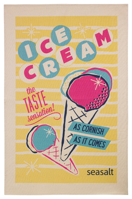 ice cream dish towel