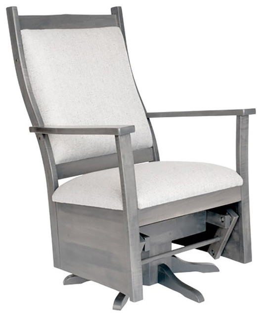 upholstered swivel glider chair