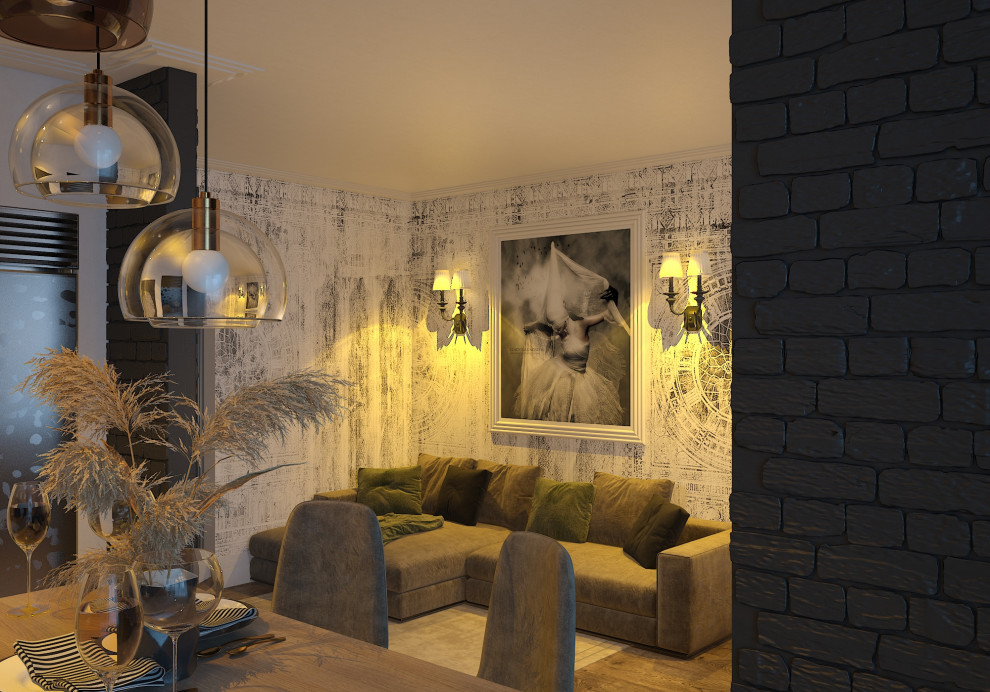 Кваритра ЖК Глумилино гостиная