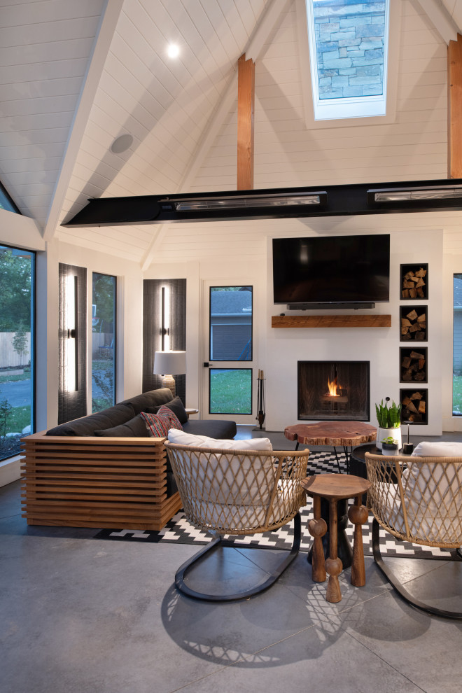 Prairie Village Screen Porch and Interior Transformation