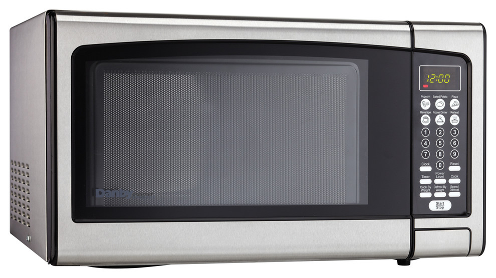 1.1 Cu.Ft. Microwave-Stainless Steel - Contemporary - Microwave Ovens