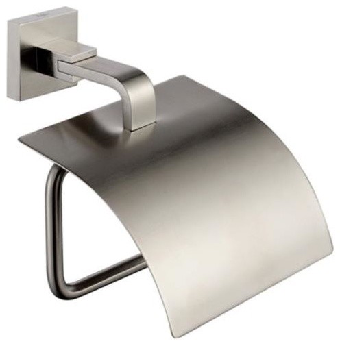 Kraus Aura Brushed Nickel Tissue Holder with Cover