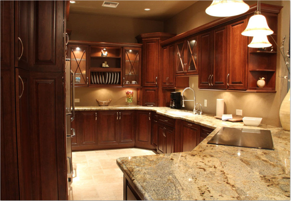 Kitchen - mid-sized craftsman kitchen idea