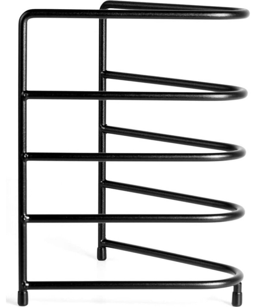 Skeppshult Pan Organizer Rack Black Modern Kitchen Storage And