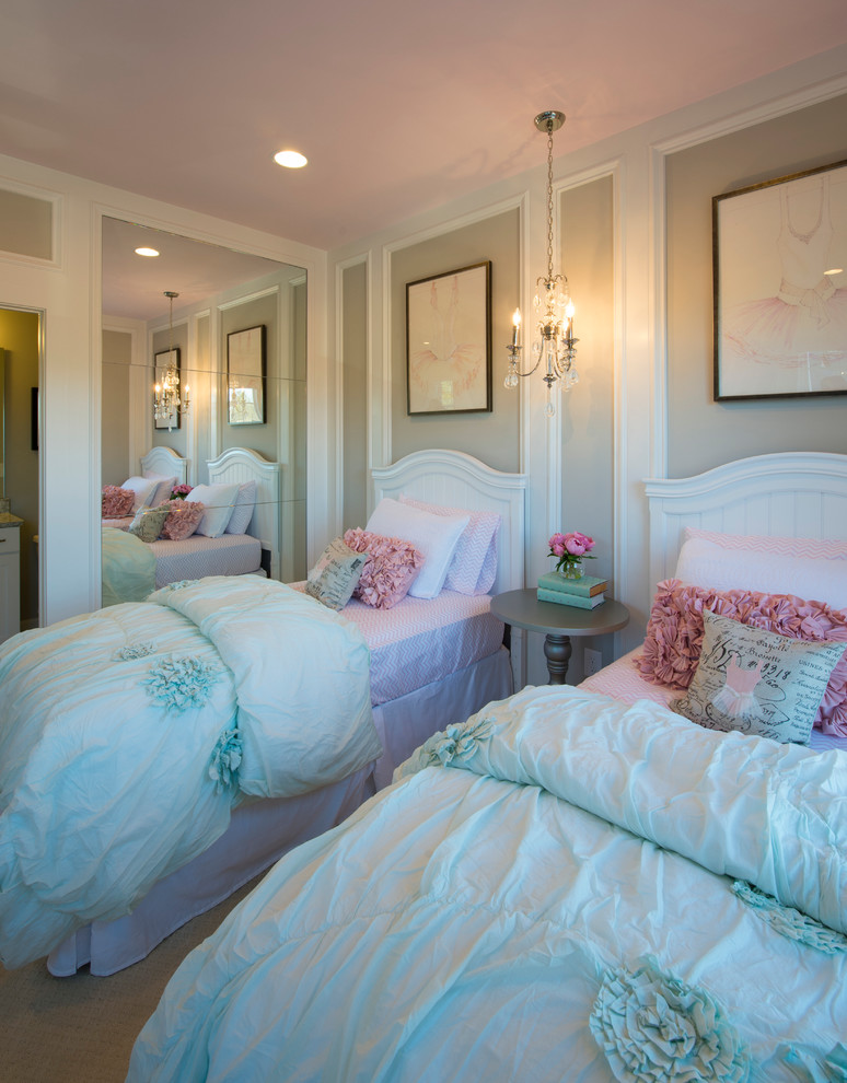 Transitional bedroom in Raleigh.