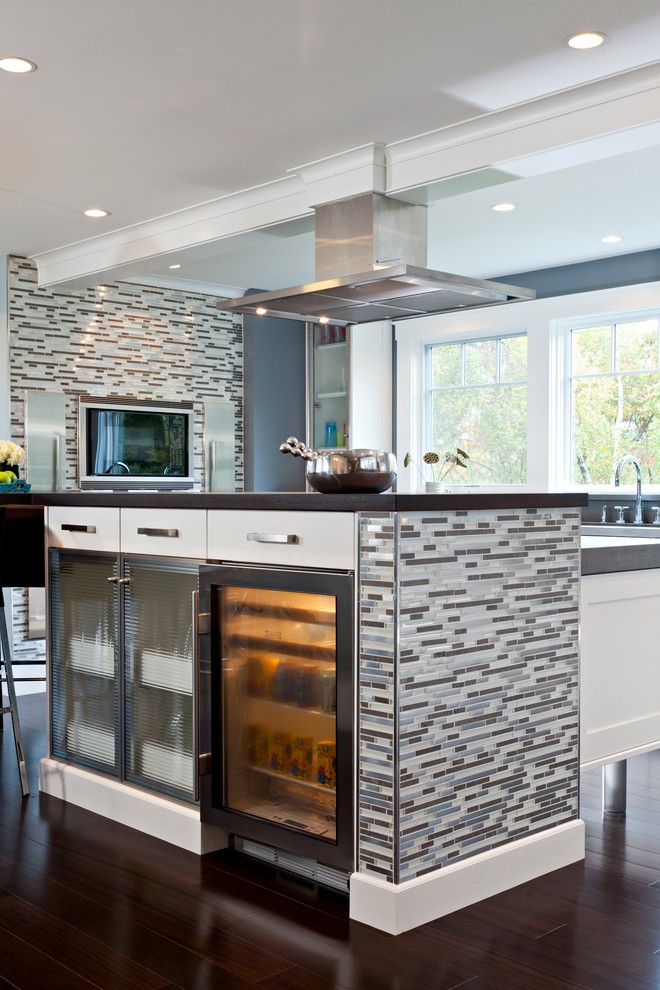 Transitional home design photo in Boston