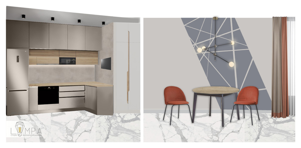 Двухкомнатная квартира 50м2