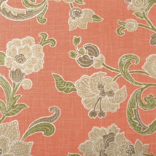 Jacobean - Salmon Upholstery Fabric