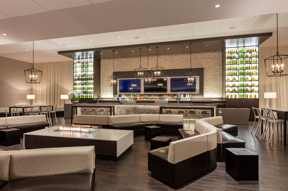 Inspiration for a contemporary home design remodel in New York