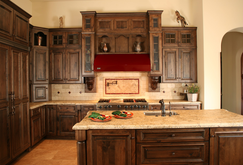 Mountain style kitchen photo in Phoenix
