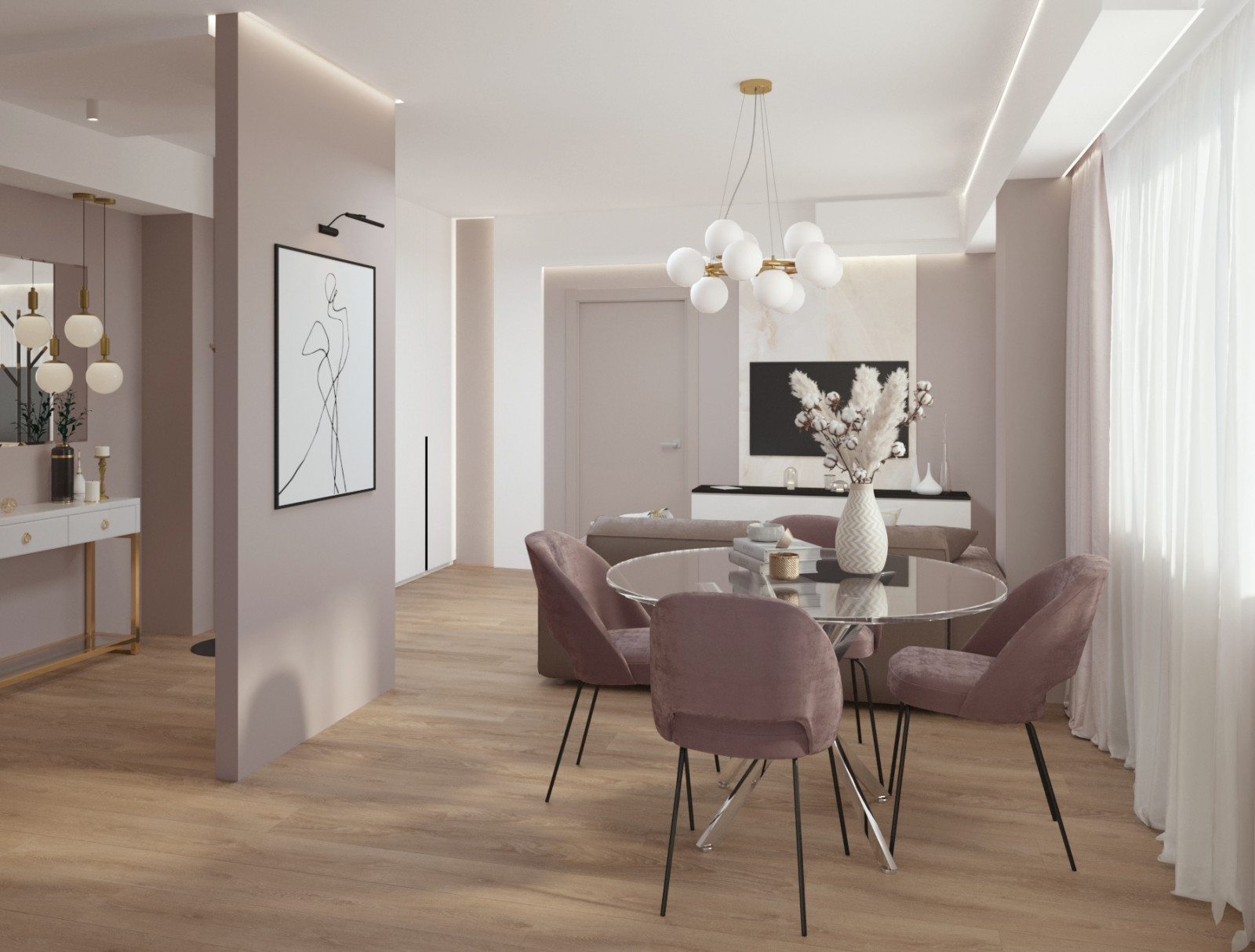 Дизайн и ремонт двухкомнатной квартиры (м. Сокольники)