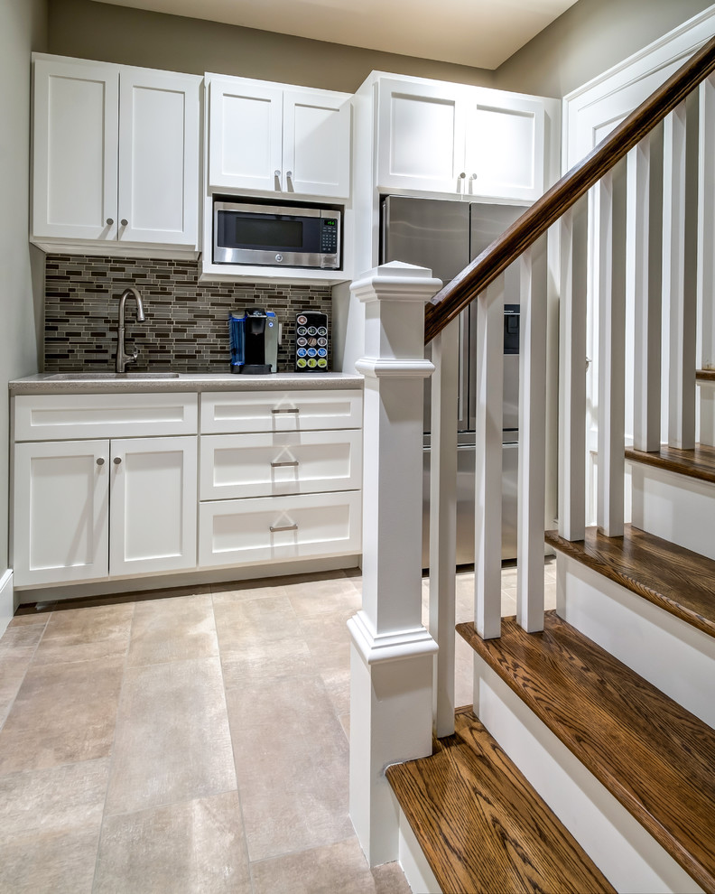 Transitional home design photo in Boston