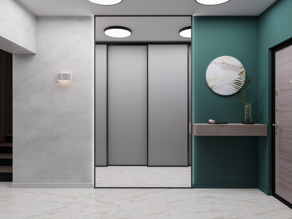 Прихожая и коридор в загородном доме. Кемеровская обл.