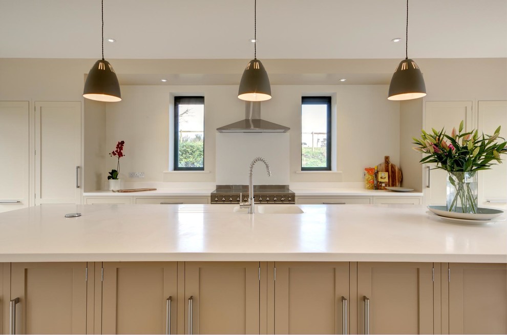 Inspiration for a contemporary kitchen in Gloucestershire.