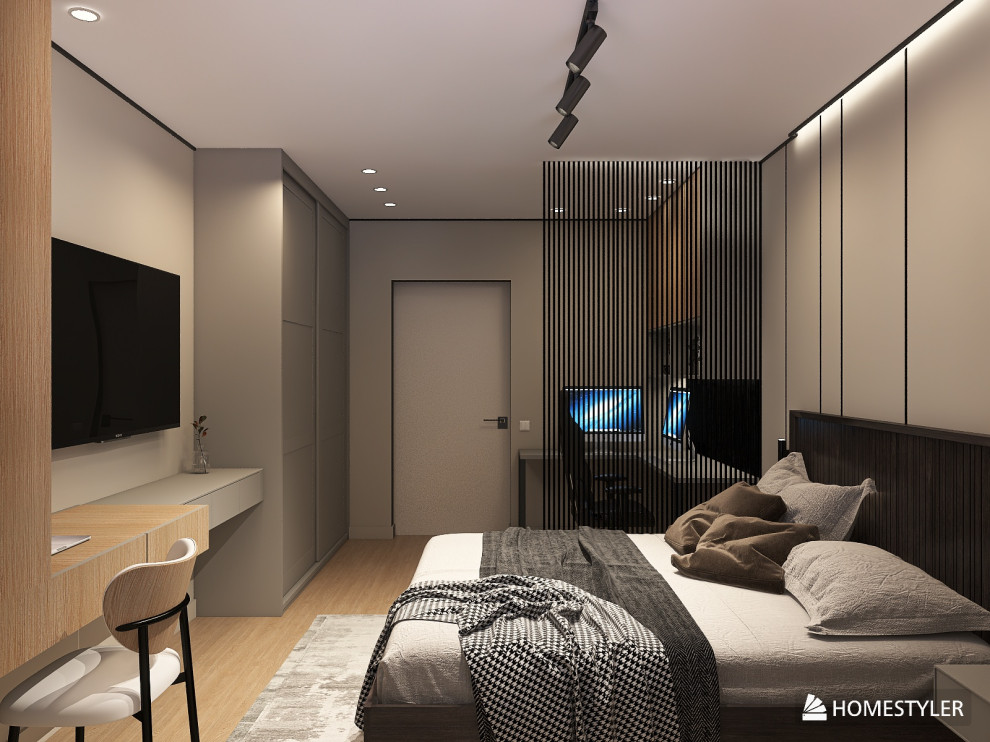 Проект 2-комнатной квартиры для молодого человека