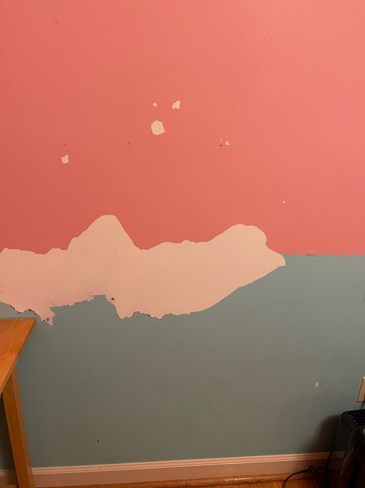 peeling, thick latex paint removal