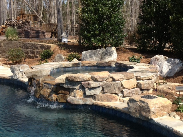 Home design - rustic home design idea in Charlotte