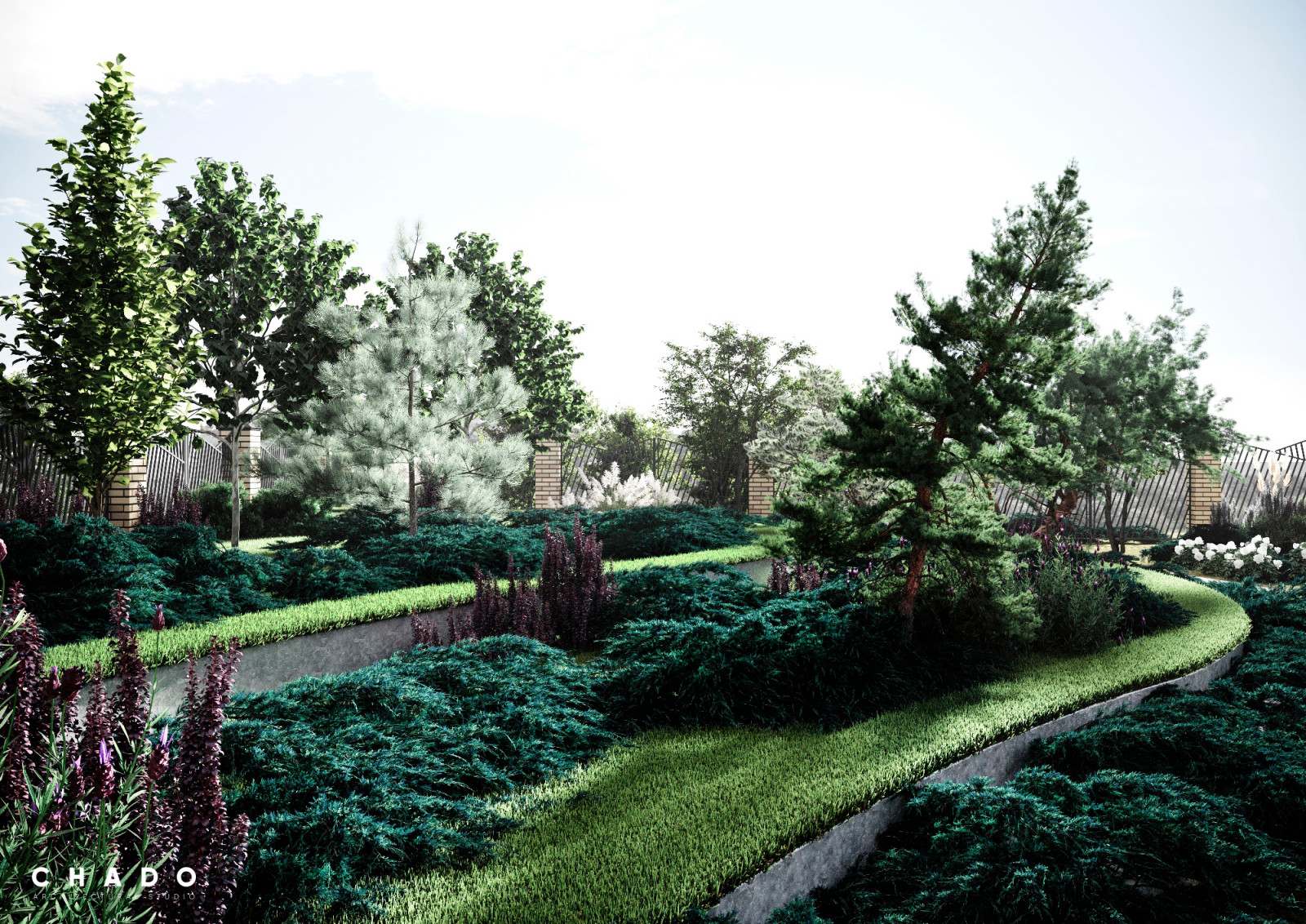 Визуализация ландшафт дизайна