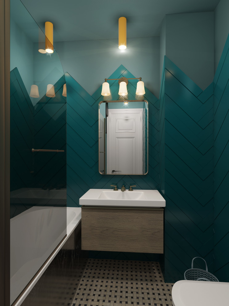 Interior design of a residential flat in The housing complex "Dynasty" at Moscow