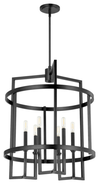 Merrick Traditional Entry in Matte Black - Transitional - Pendant ...