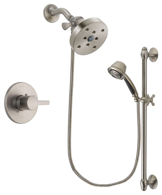 Delta Compel Stainless Steel Finish Shower Faucet System W Hand