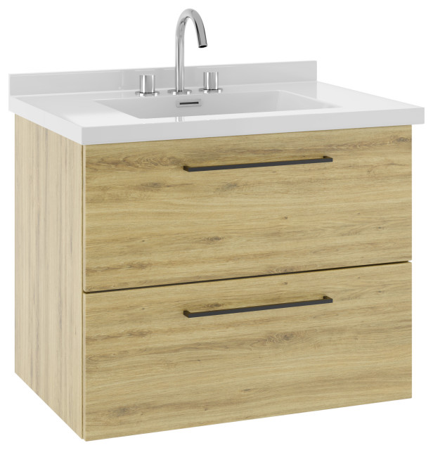Dakota Bathroom Vanity with Sink, 31" Contemporary Bathroom