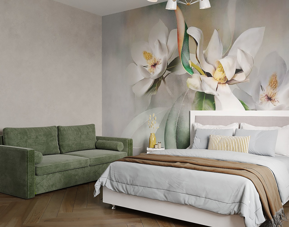 Яркая гостевая в загородном доме