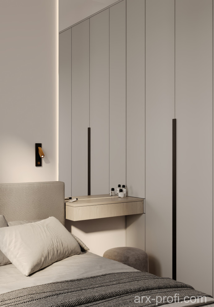 Проект интерьера квартиры 84 м2 в ЖК "Nagatino i-Land"