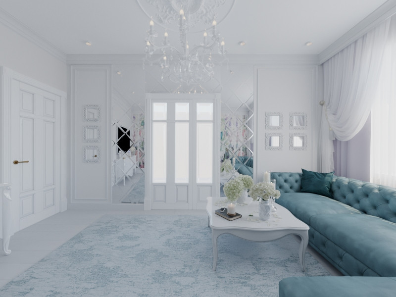 Легкий, воздушный интерьер квартиры в Москве