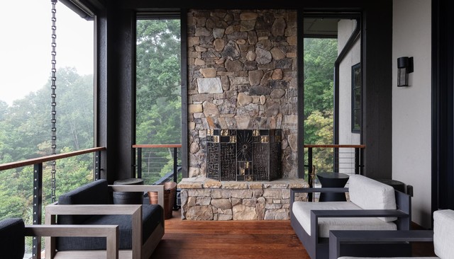 Elegant Entertaining contemporary-veranda