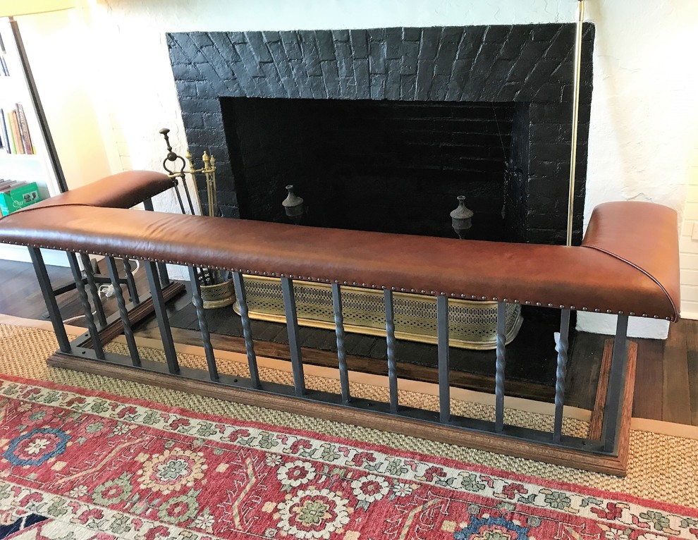 Martha's Vinyard Island SIGNATURE Old English Fireplace Bench Beach