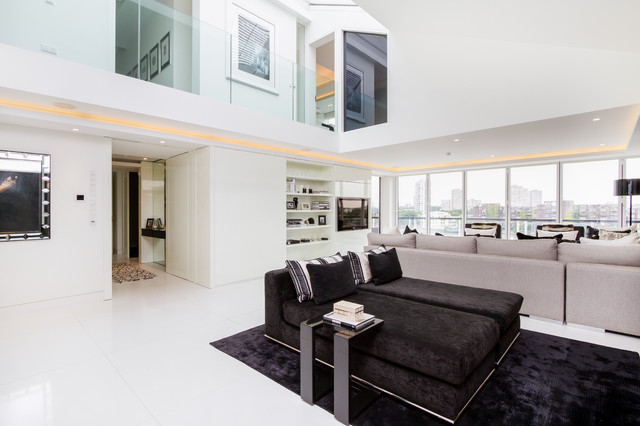 River Re-Development contemporary-vardagsrum
