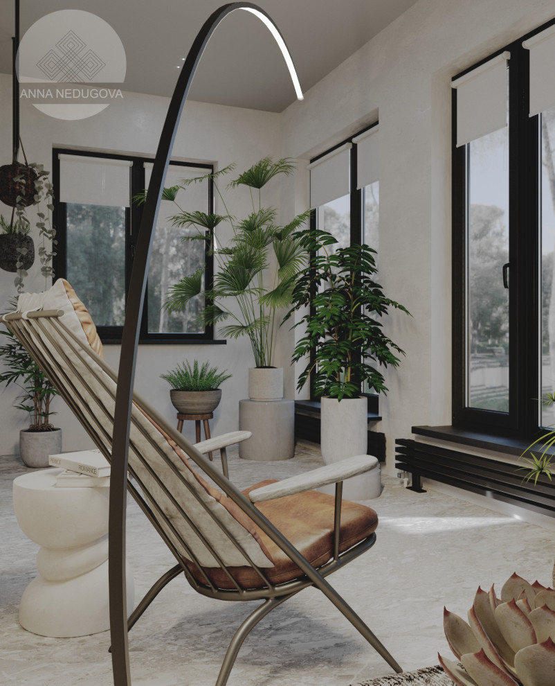 Дизайн проект загородного дома, д. Жаворонки, Московская область.