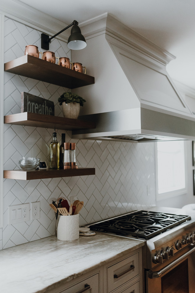 Kitchen - transitional kitchen idea in Cleveland