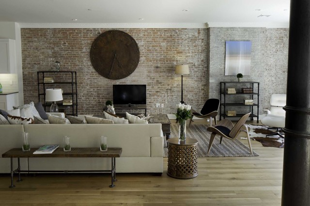 Spice Warehouse Tribeca Loft Living Room Industrial