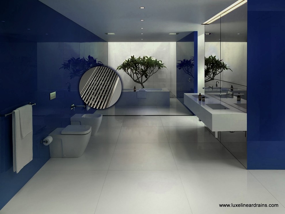 Inspiration for a contemporary bathroom remodel in Atlanta