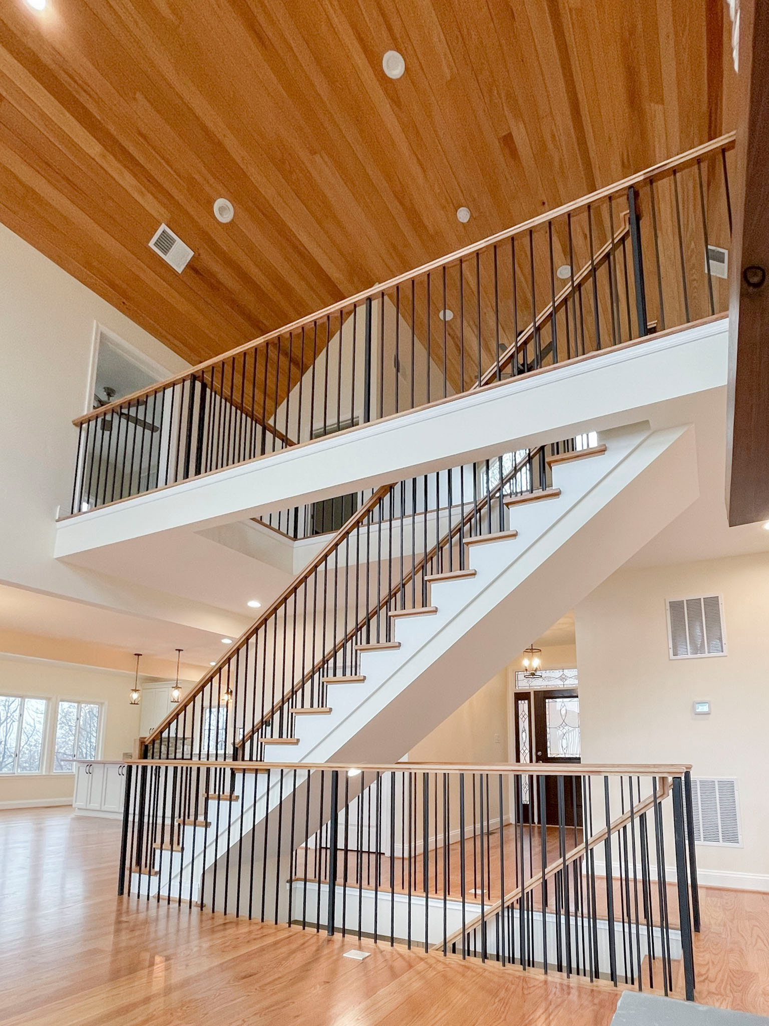 97_Airy Straight-Floating Staircase in Transitional-Mountain Home, Luray, VA 228