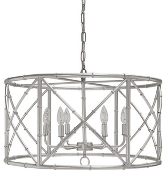 Worlds Away Zia Bamboo Chandelier Silver Leaf Asian Worlds Away Zia Bamboo Chandelier Silver Leaf Asian Chandeliers By Greatfurnituredeal