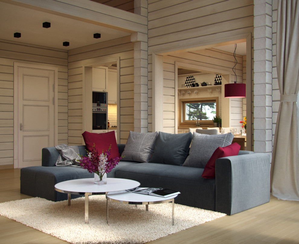 Загородный дом из клееного бруса