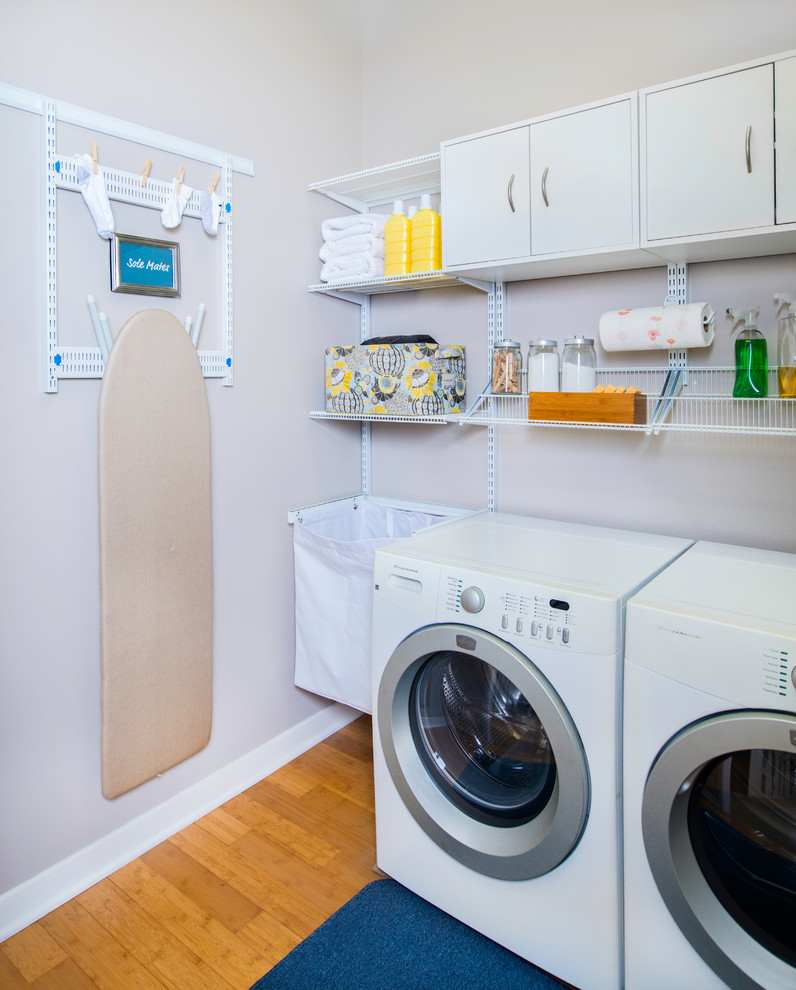 Inspiration for a contemporary laundry room remodel in Cincinnati