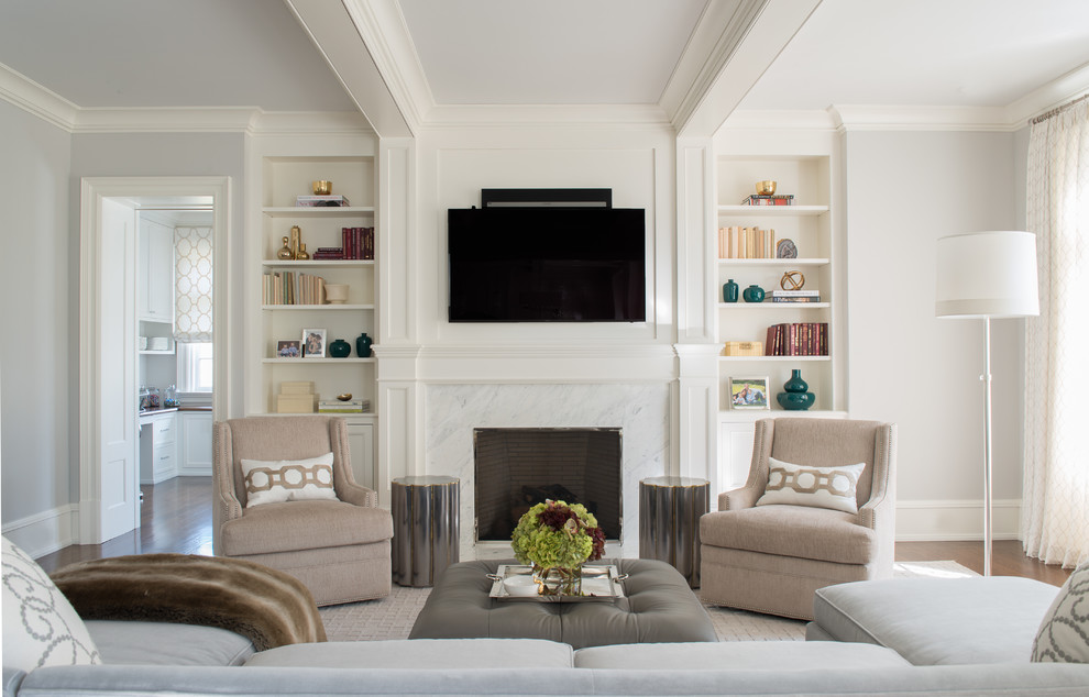 Inspiration for a family room in New York.