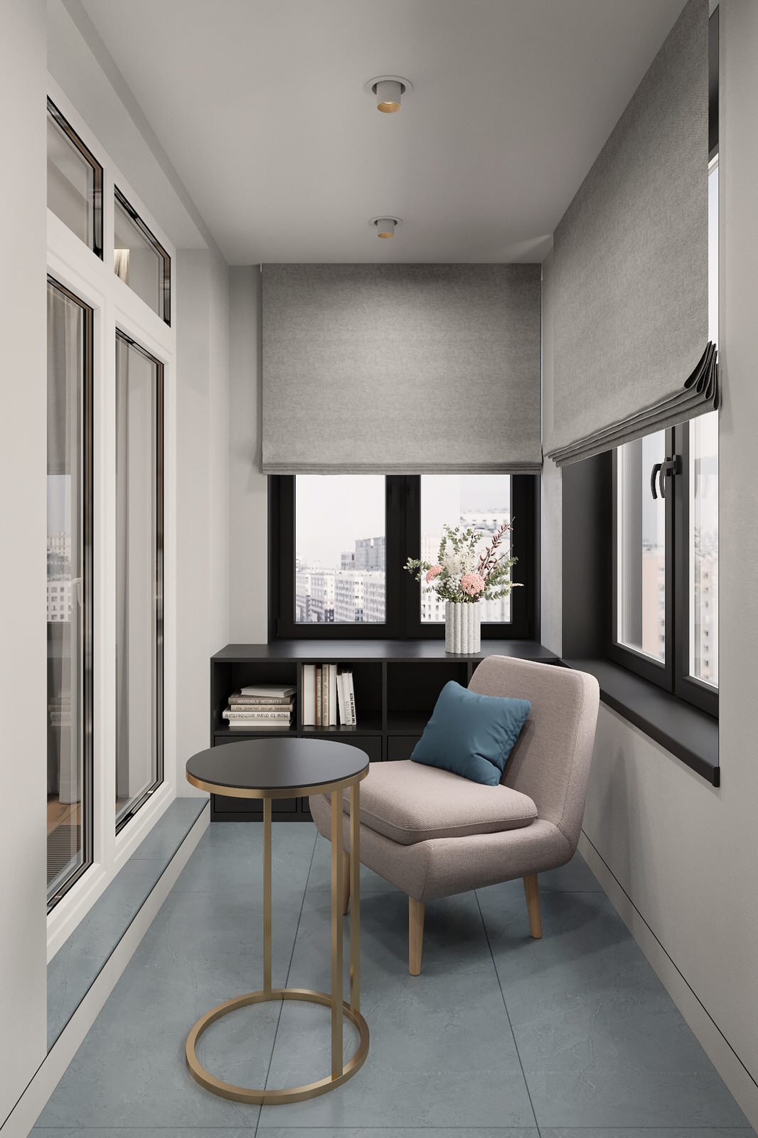 ЖК "Квартал Галактика", квартира в зеленом цвете.