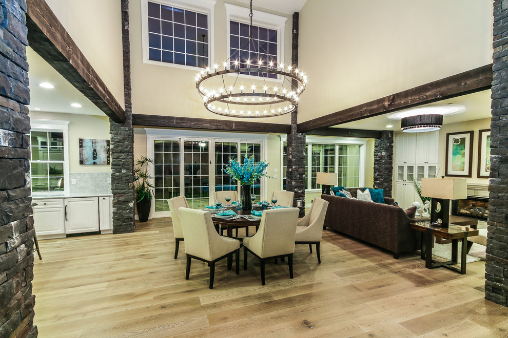 Inspiration for a transitional dining room remodel in Phoenix
