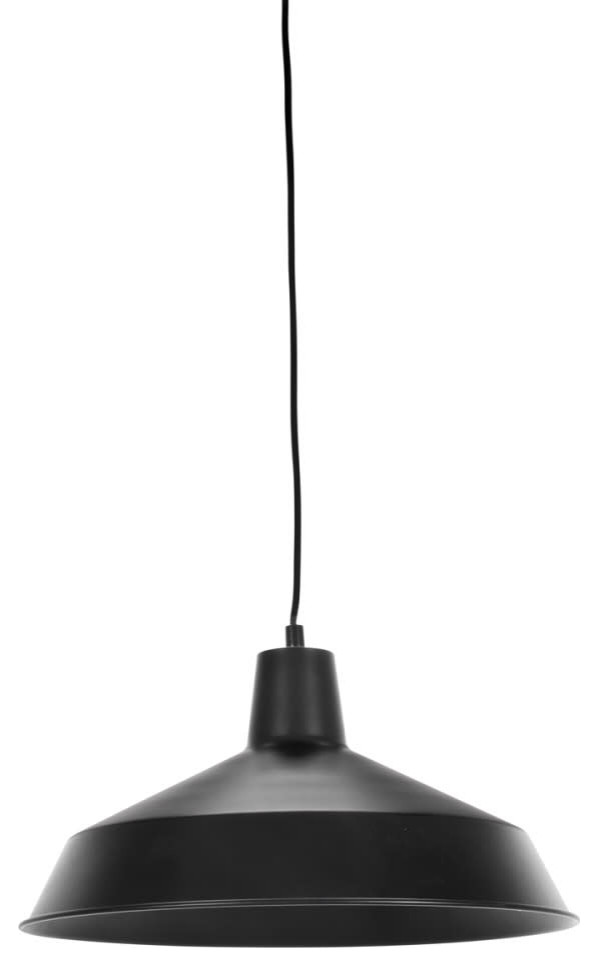 Globe Electric 65151 Barn Light 1 Light Plug-in Pendant - Matte Black