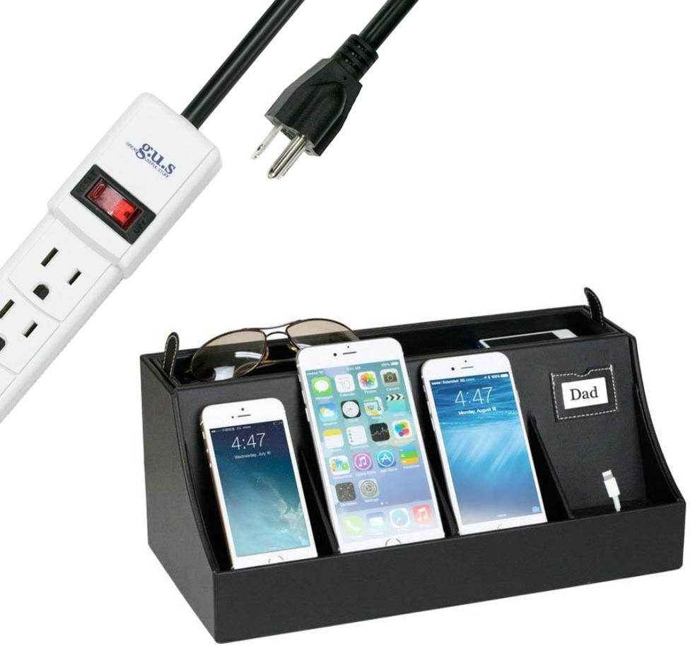 Smartphone Charging Station, With 6-Outlet (Ac) Power Strip